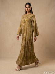Woven Geometry: Long Sleeve A-Line Dress 83301